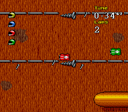 Micro Machines 2 - Turbo Tournament (Europe) In game screenshot